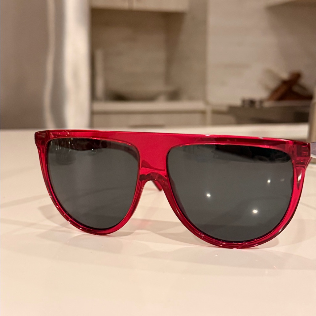 Celine Red And Black Sunglasses